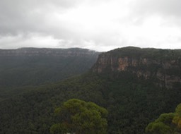 A rare glimpse from Echo Point