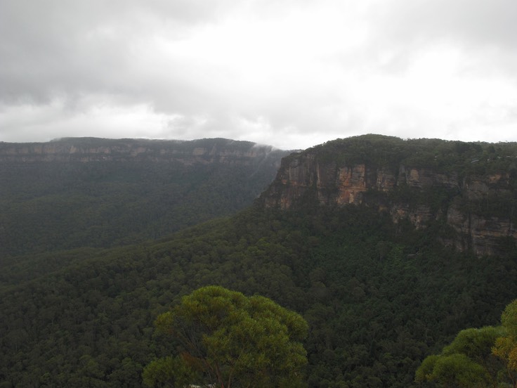 A rare glimpse from Echo Point