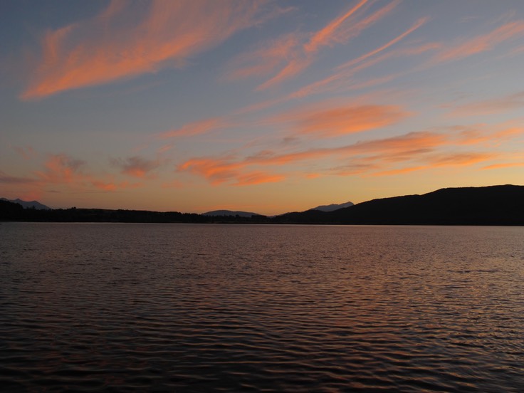 Sunset on Lake Te Anau