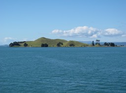 On the way to Waiheke Island