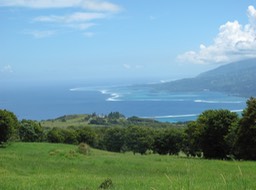 Isthme de Taravao, vu du belvédère