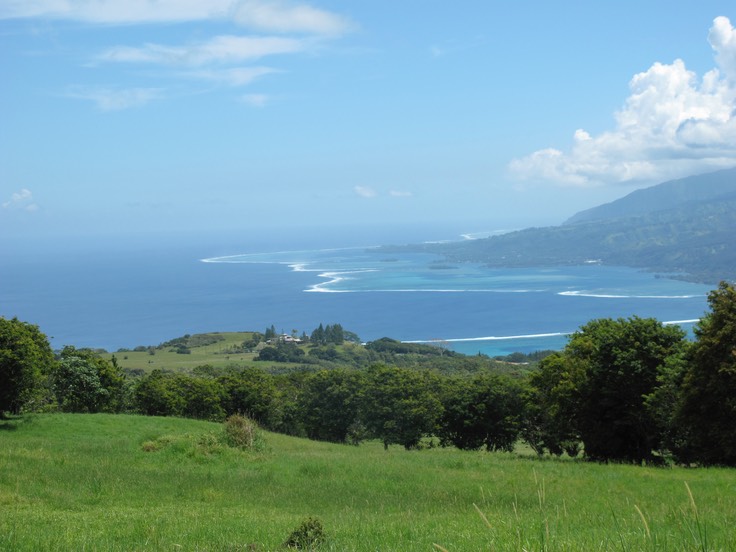 Isthme de Taravao, vu du belvédère
